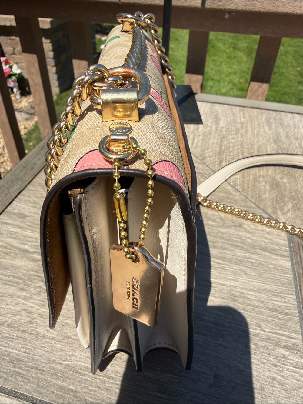 EUC Coach Klare Crossbody In Signature Canvas With Heart Cherry Print - Picture 9 of 17